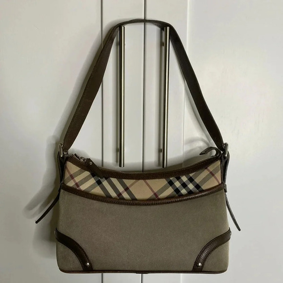 BURBERRY Nova Check Shoulder Bag - Picture 1 of 14